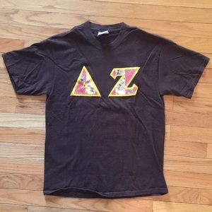 Delta Zeta Sorority Stitched Letter Shirt